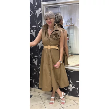 Rózsa ruha barna